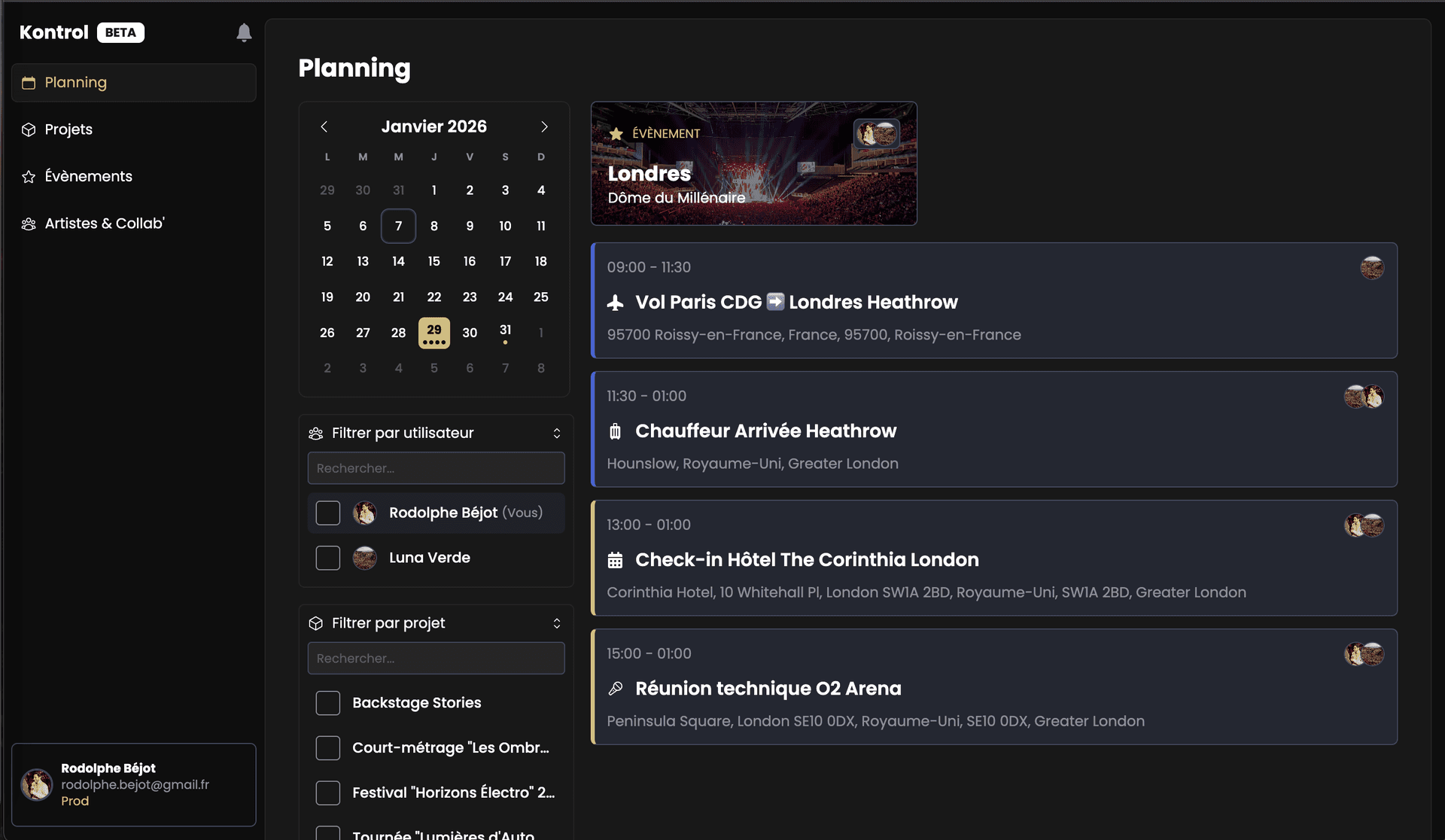 Calendrier Intelligent