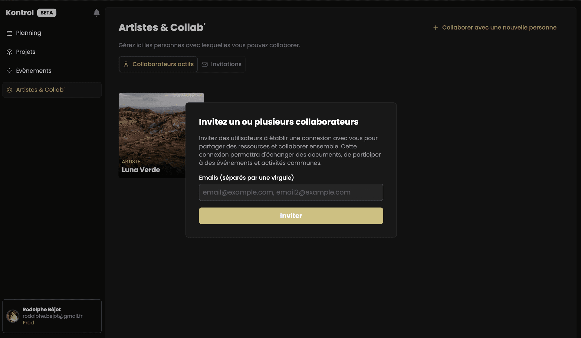 Gestion des Collaborateurs